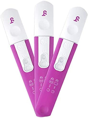 Test de embarazo 3 Pruebas, Femometer Prueba de Embarazo 99% de precisión,12.5mIU / ml