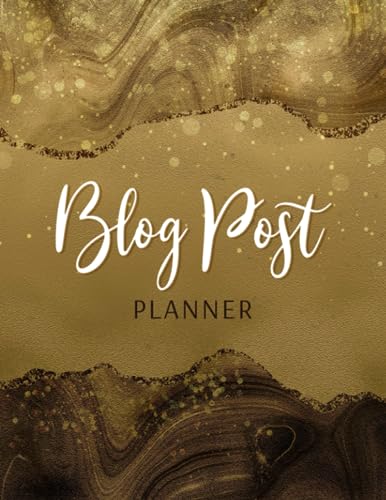 Blog Post Planner: Planning Out Your Blog or Social Media Posts | Set Monthly Goals and Create Action Steps | Keep Track of Your Blog Post Ideas and Your Processes - Olive Green Cover Design